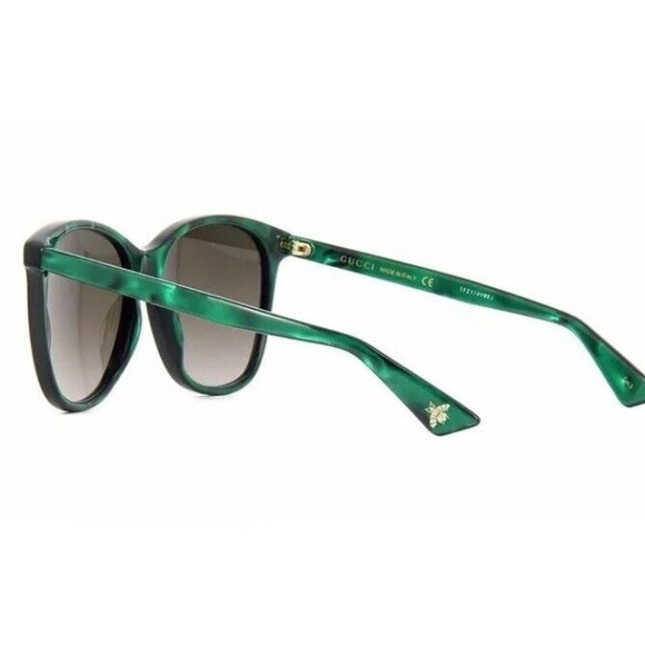 EUC Gucci Oversize Gradient Sunglasses Green Frames Case and cloth included - Picture 11 of 12